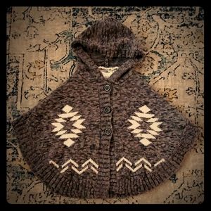 Girls 5T sweater poncho